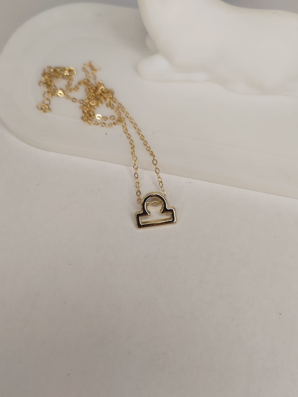 Libra Zodiac Gold Necklace