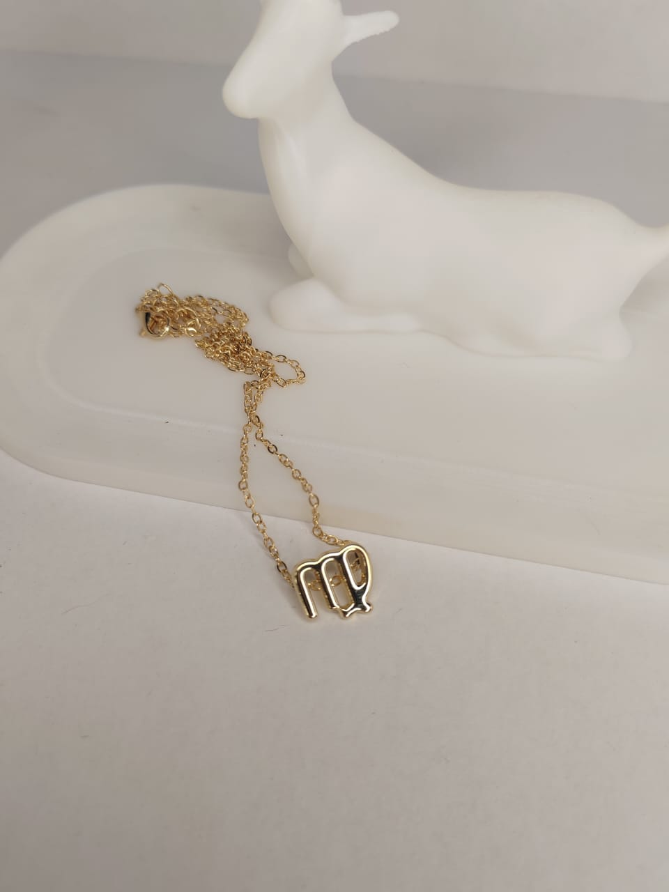Virgo Zodiac Gold Necklace