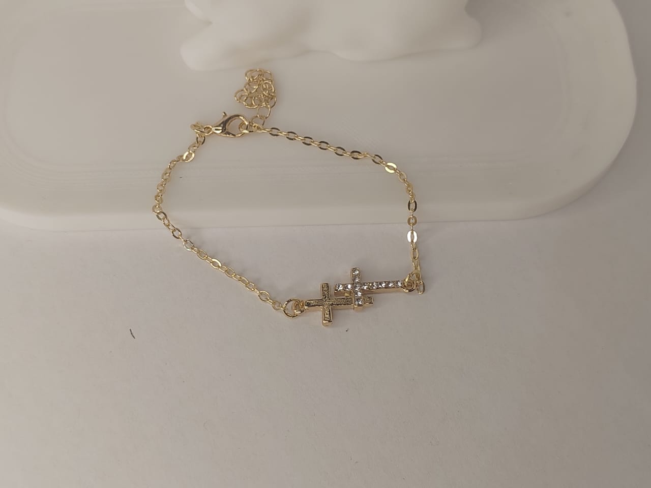 Gold Cross Bracelet