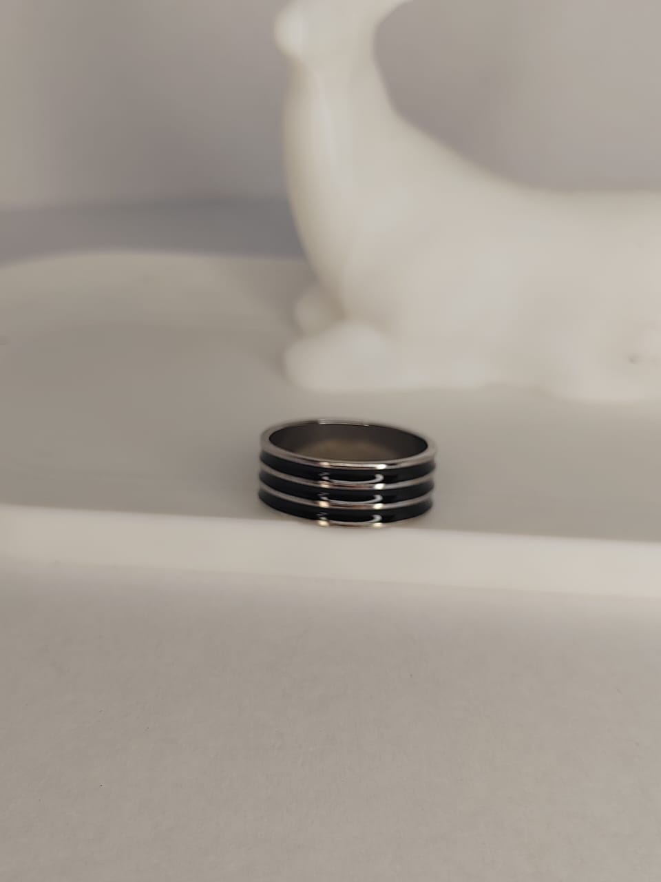 Men's Stainless Steel Groove Ring