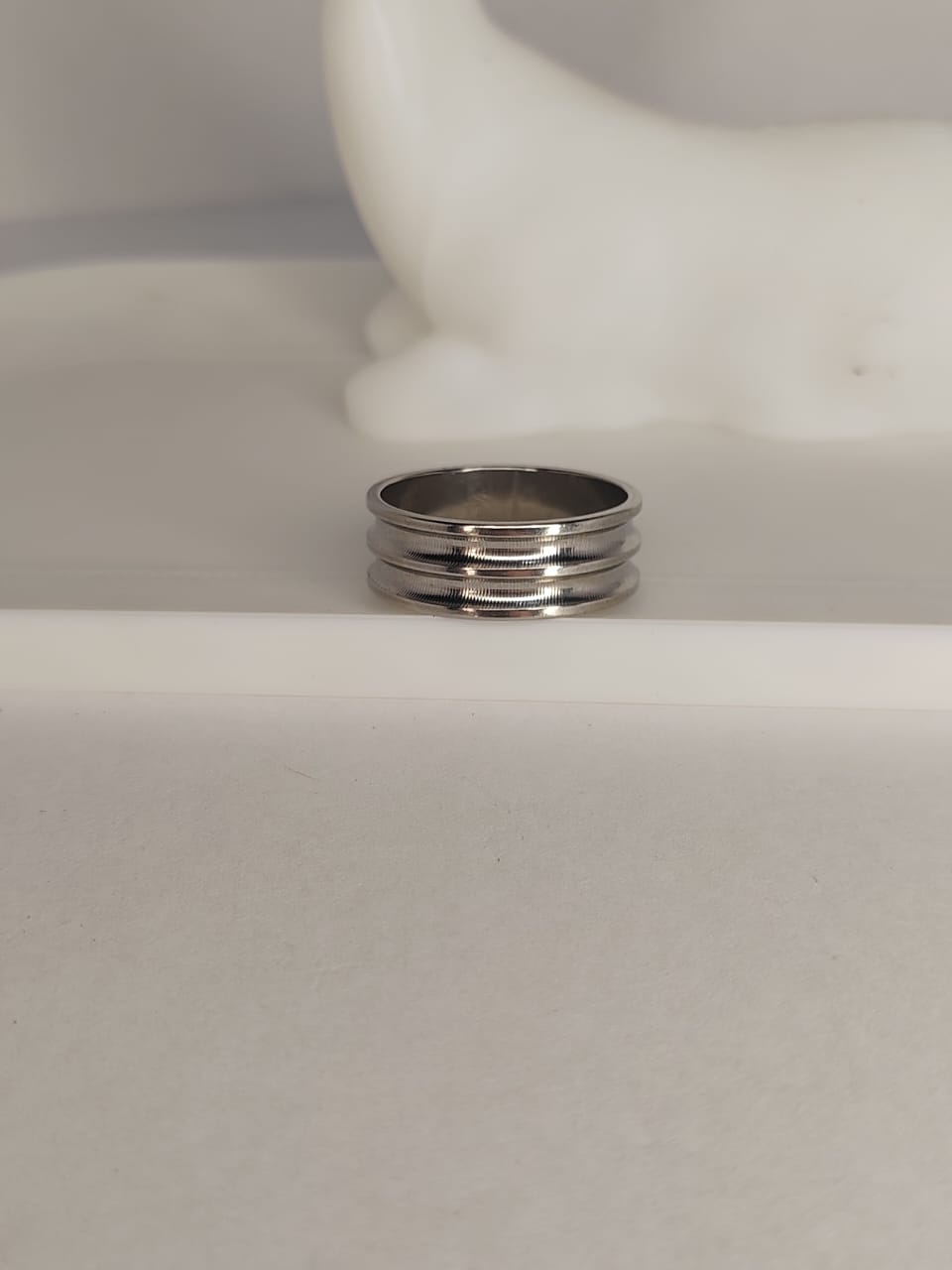 Men's Stainless Steel Groove Ring
