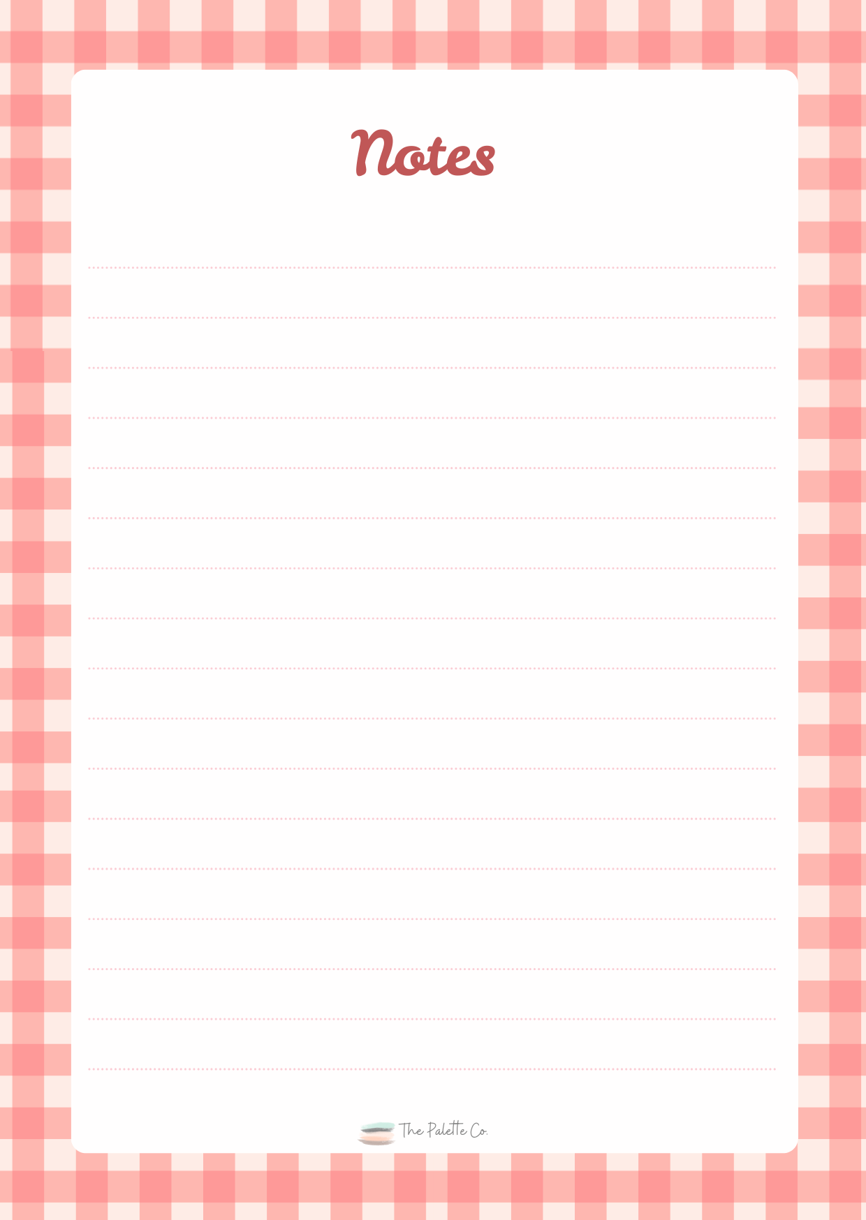 Pink Gingham
