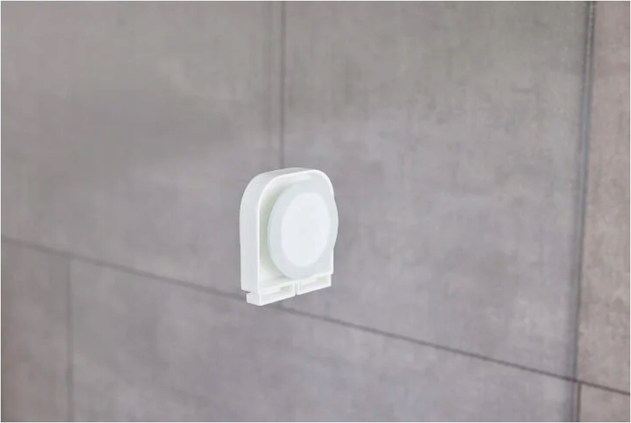 2x Bathroom towel rack with suction cup