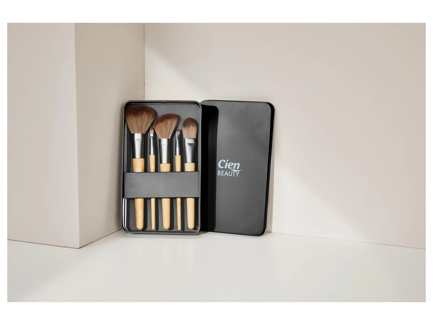 Cien PROFESSIONAL MAKE UP BRUSHES SET 5 PCS IN CIEN BEAUTY CASE