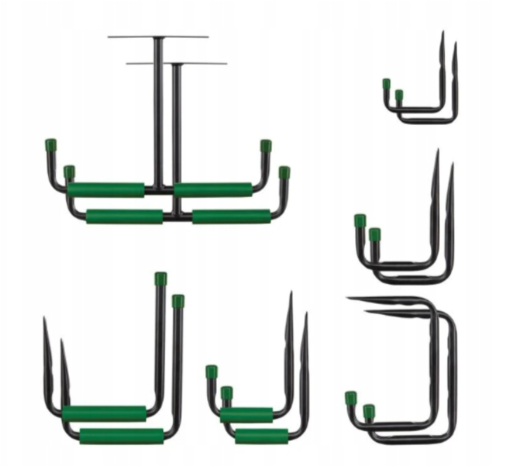 PARKSIDE Set of 12 Mounting Hooks for Garage and Workshop 40 kg