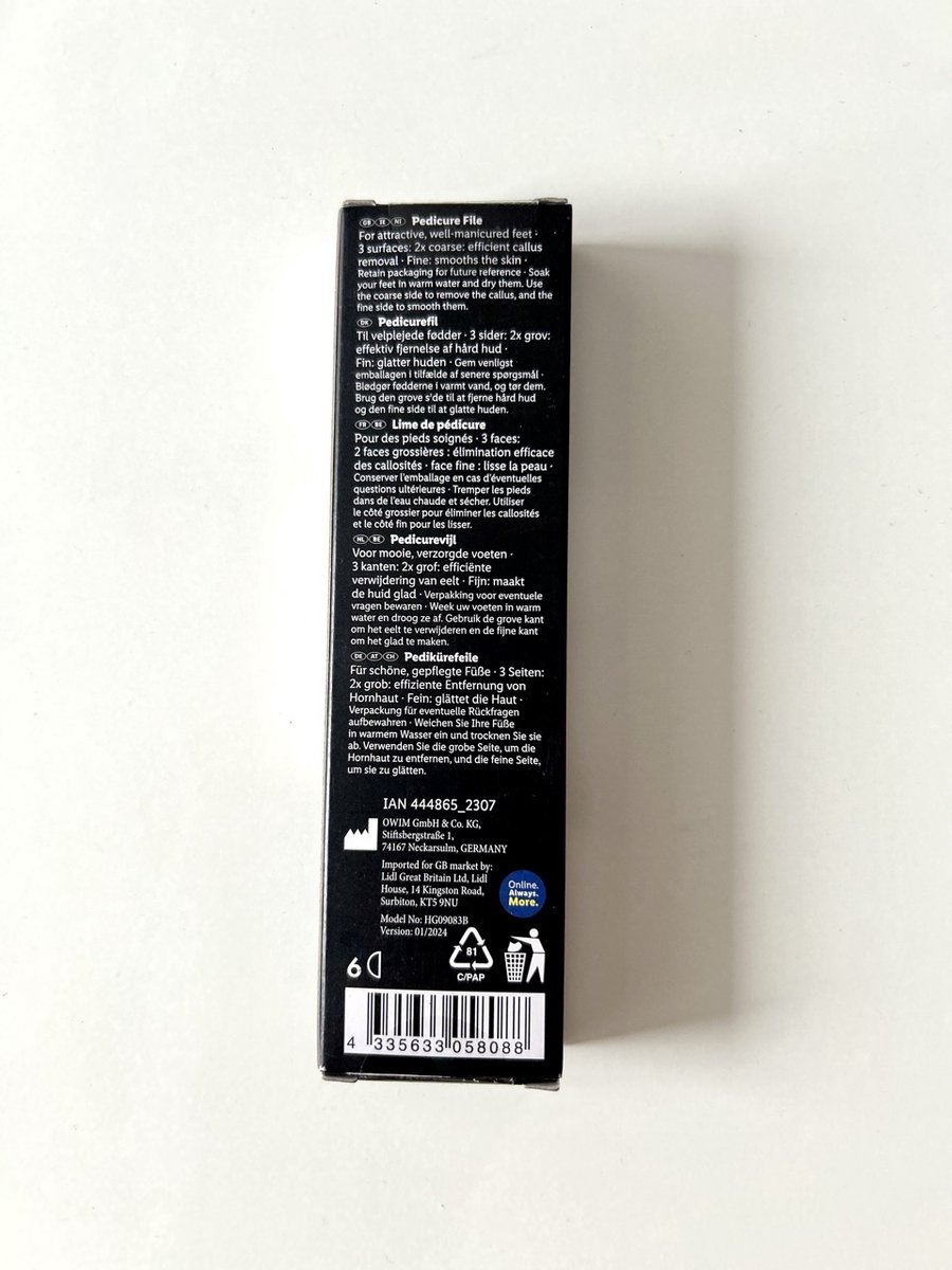 Cien Beauty foot file for removing calluses - Pink