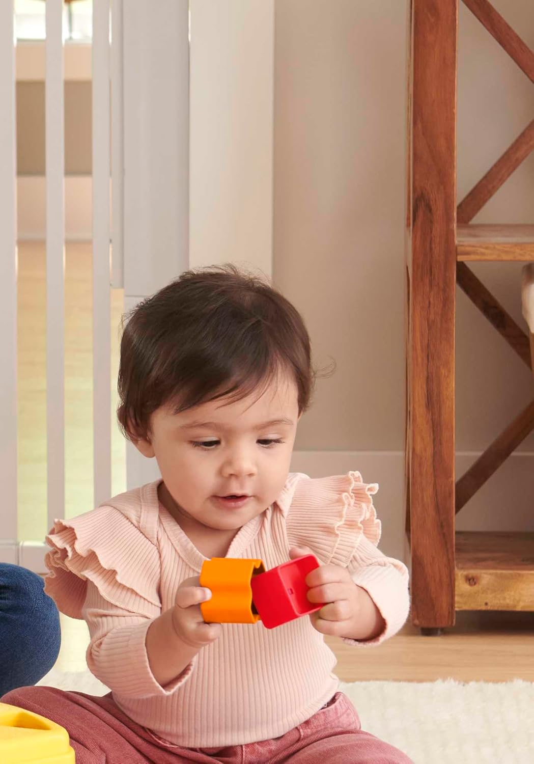 Fisher-Price Stacking Toy Baby's First Blocks Set of 10 Shapes for Sorting Play