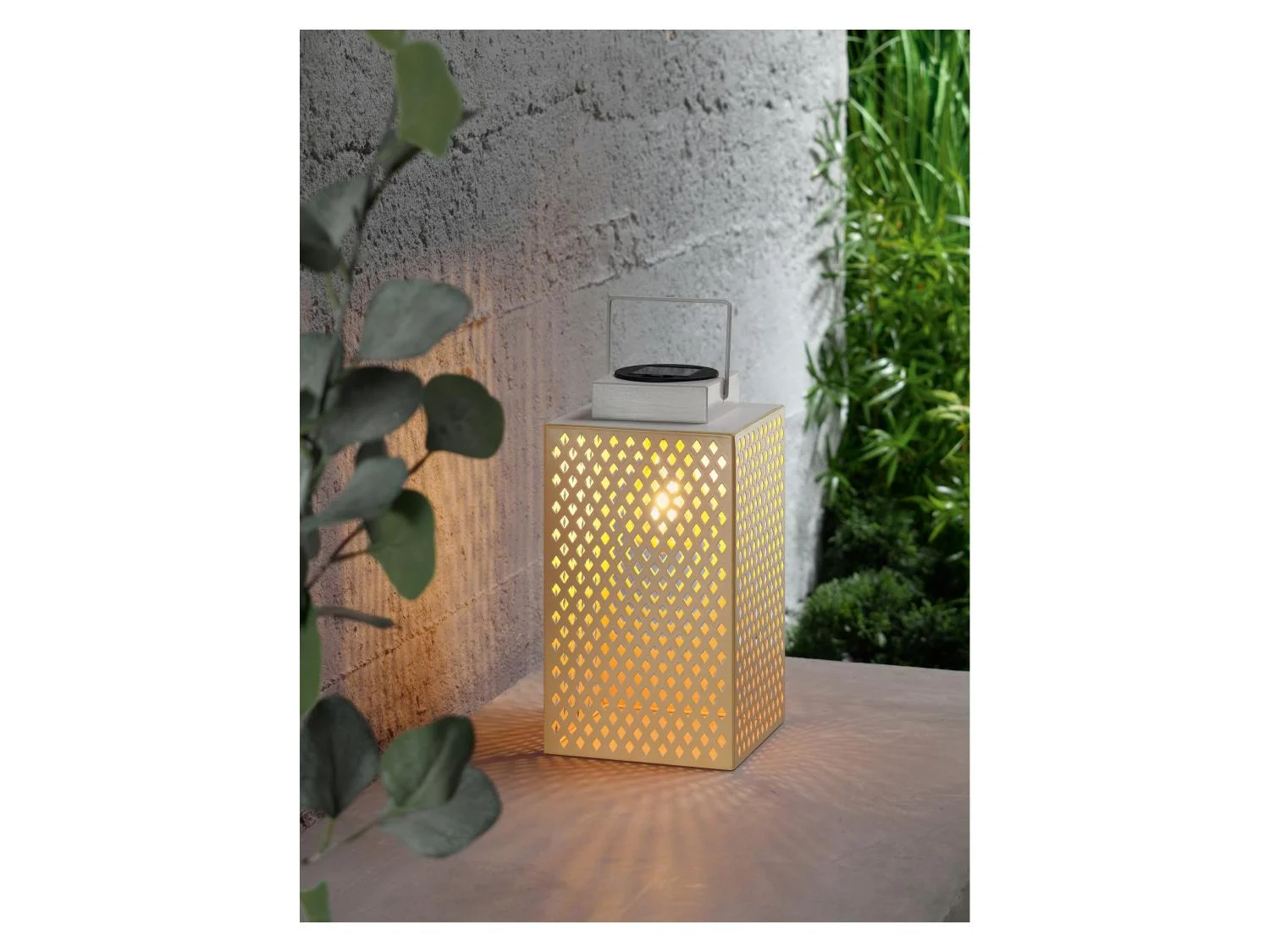 Livarno home Solar LED light, 24.5 cm (brown/beige)
