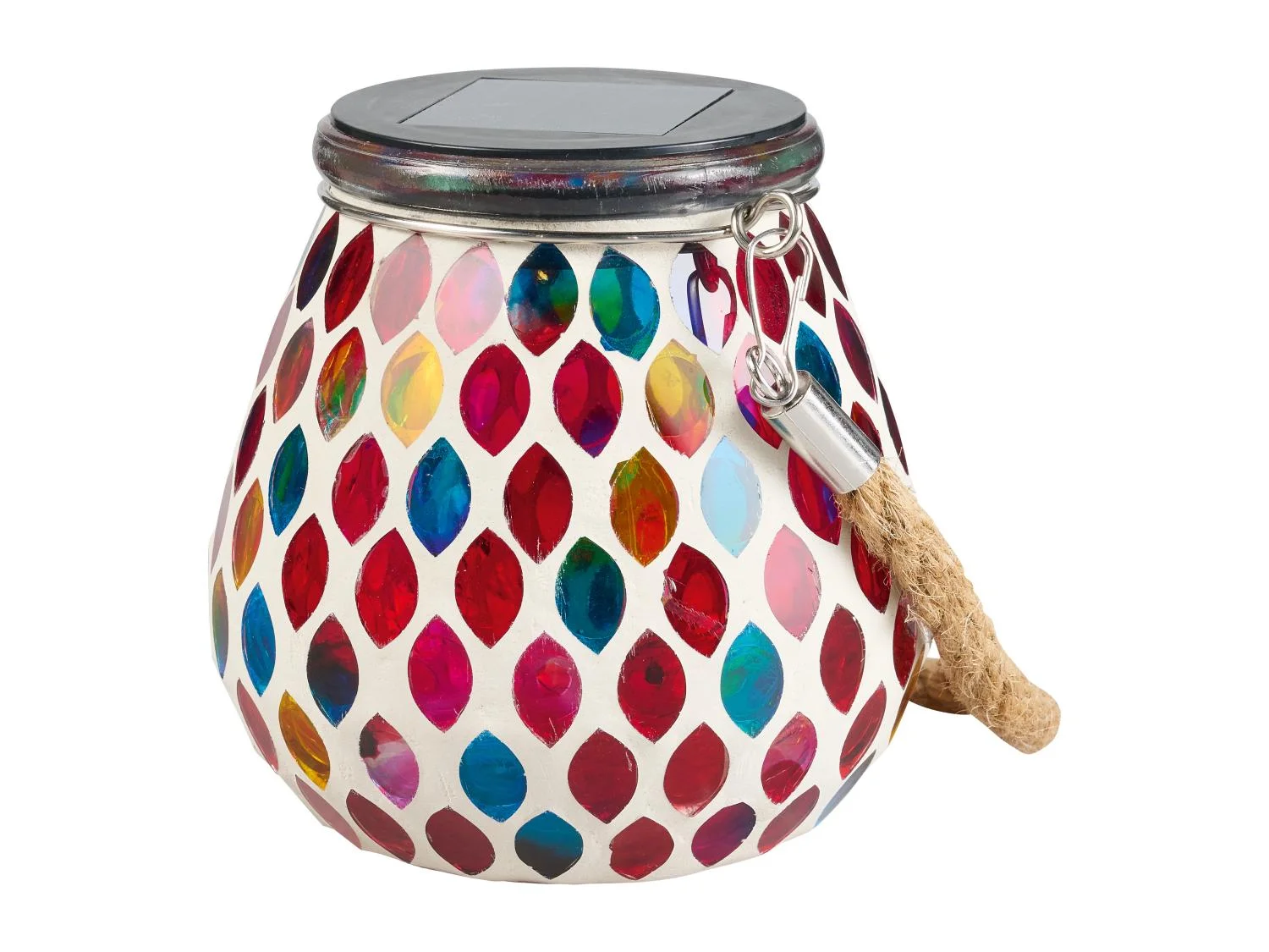 LIVARNO home Soldered glass with LED, painted or mosaic (Red)