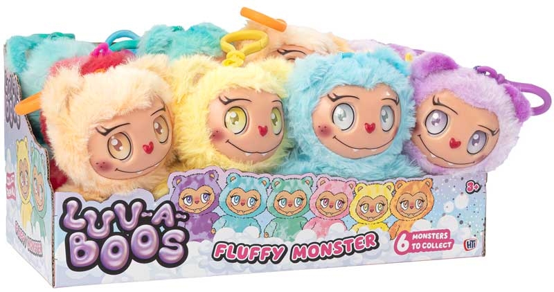 Luv-a-boos Fluffy Monsters - Choose Color