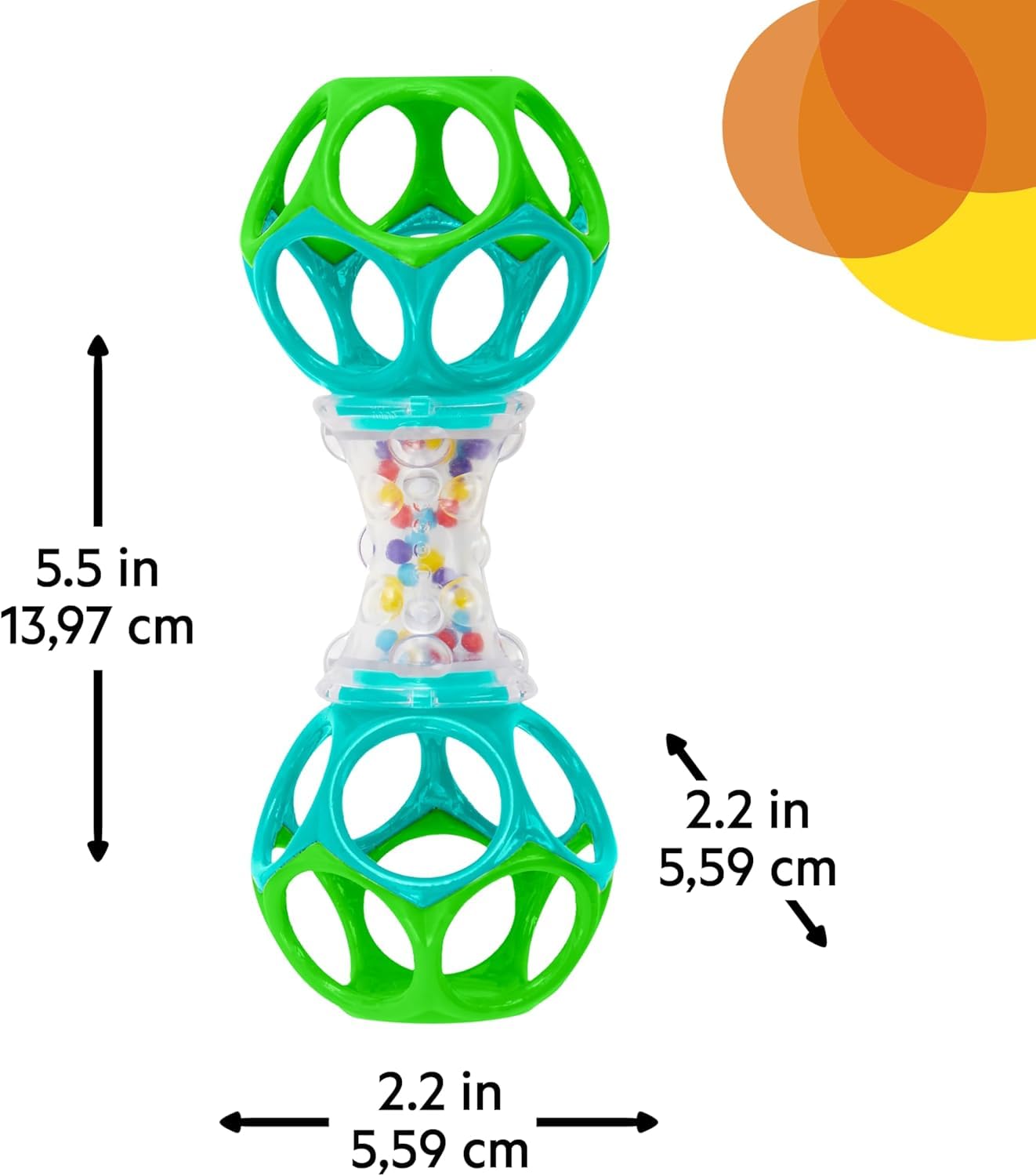 Bright Starts Oball Shaker Rattle Toy