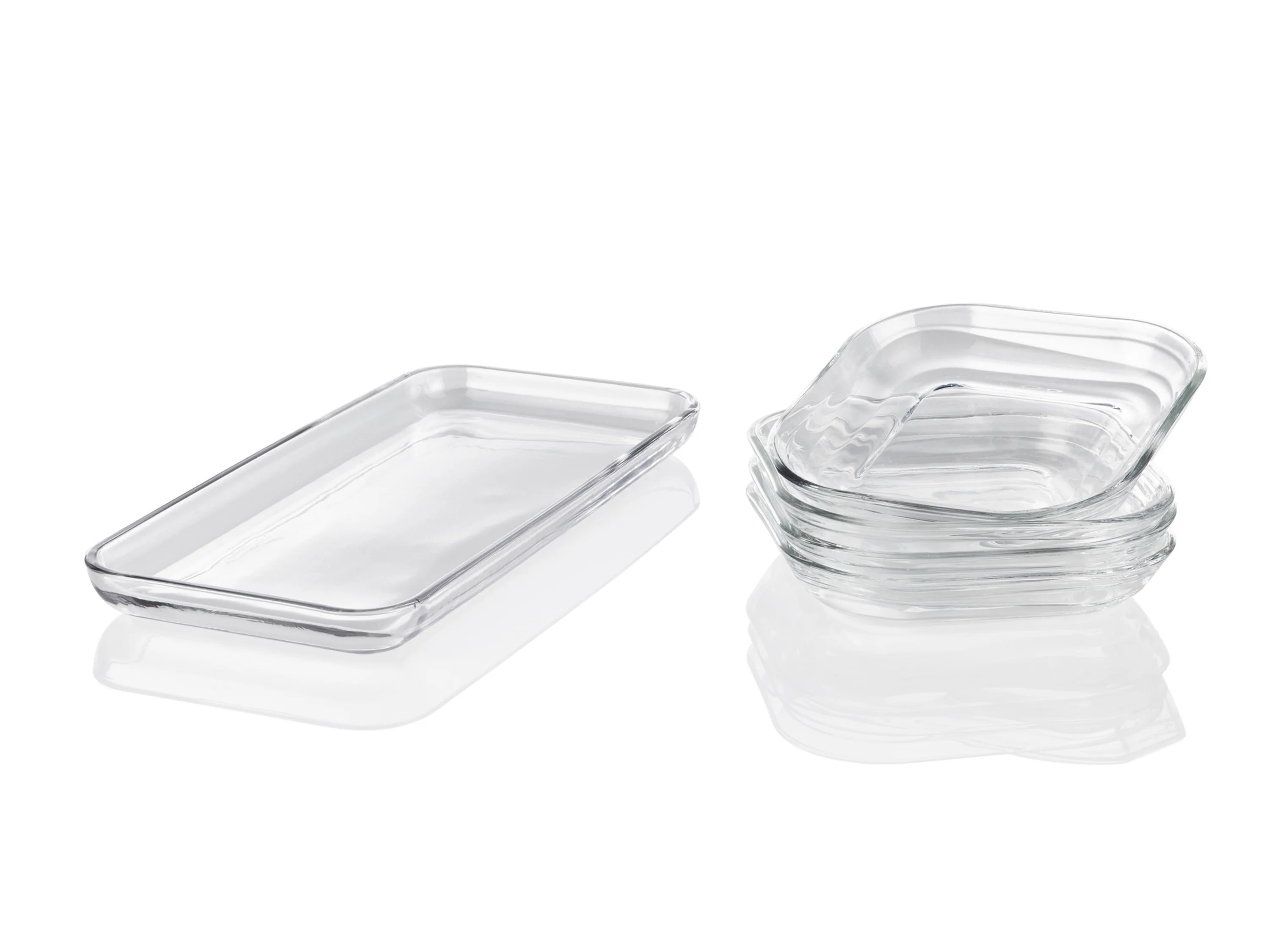 LIVARNO home Set of glass bowls (serving plate, 5-piece set)