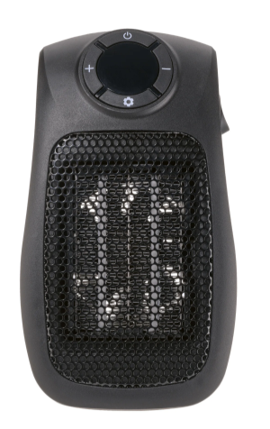 SILVERCREST® Ceramic Socket Fan Heater (black)