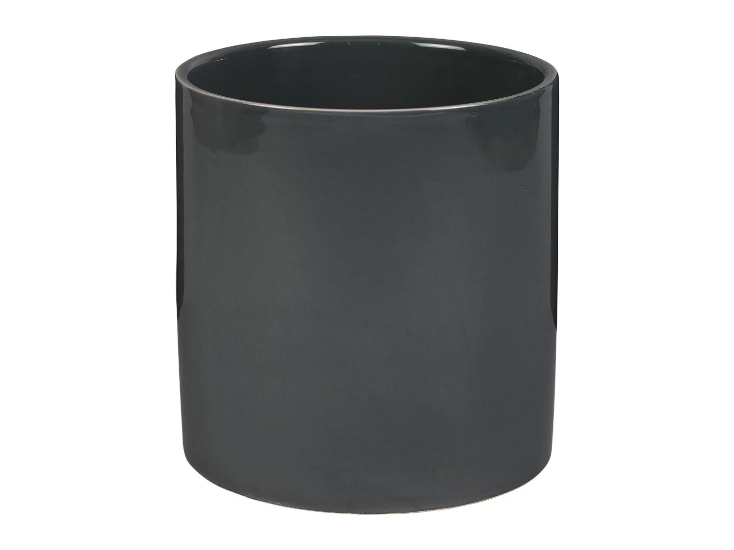 LIVARNO home Ceramic flower pot (Dark Grey)