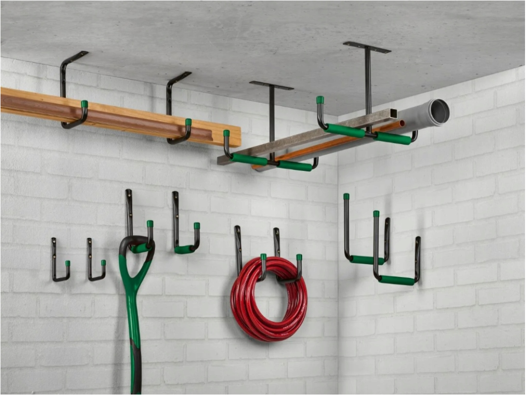 PARKSIDE Set of 12 Mounting Hooks for Garage and Workshop 40 kg