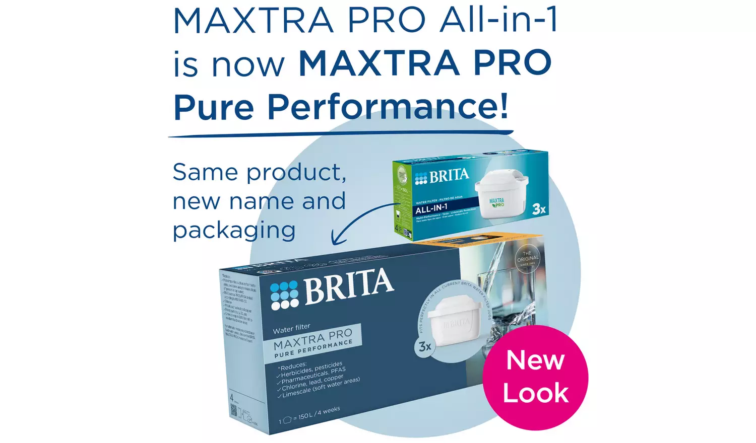 BRITA MAXTRA PRO Pure Performance Water Filter - 3 Pack (3 months supply)
