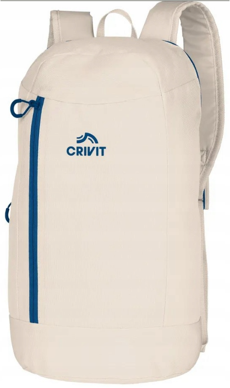 CRIVIT BACKPACK CREAM/BLUE 10L LIGHTWEIGHT