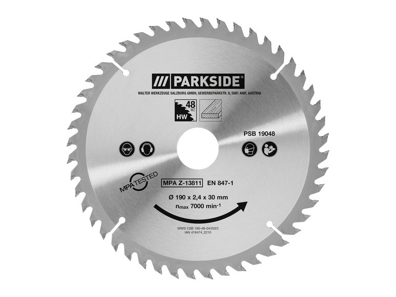PARKSIDE® Saw blade (190 mm, 48 teeth)