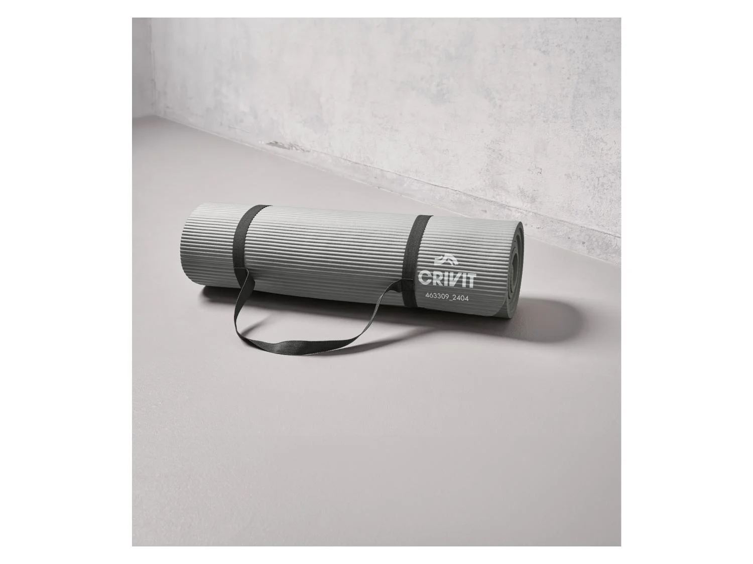 CRIVIT Exercise and Yoga mat 180 x 58 cm - GREY