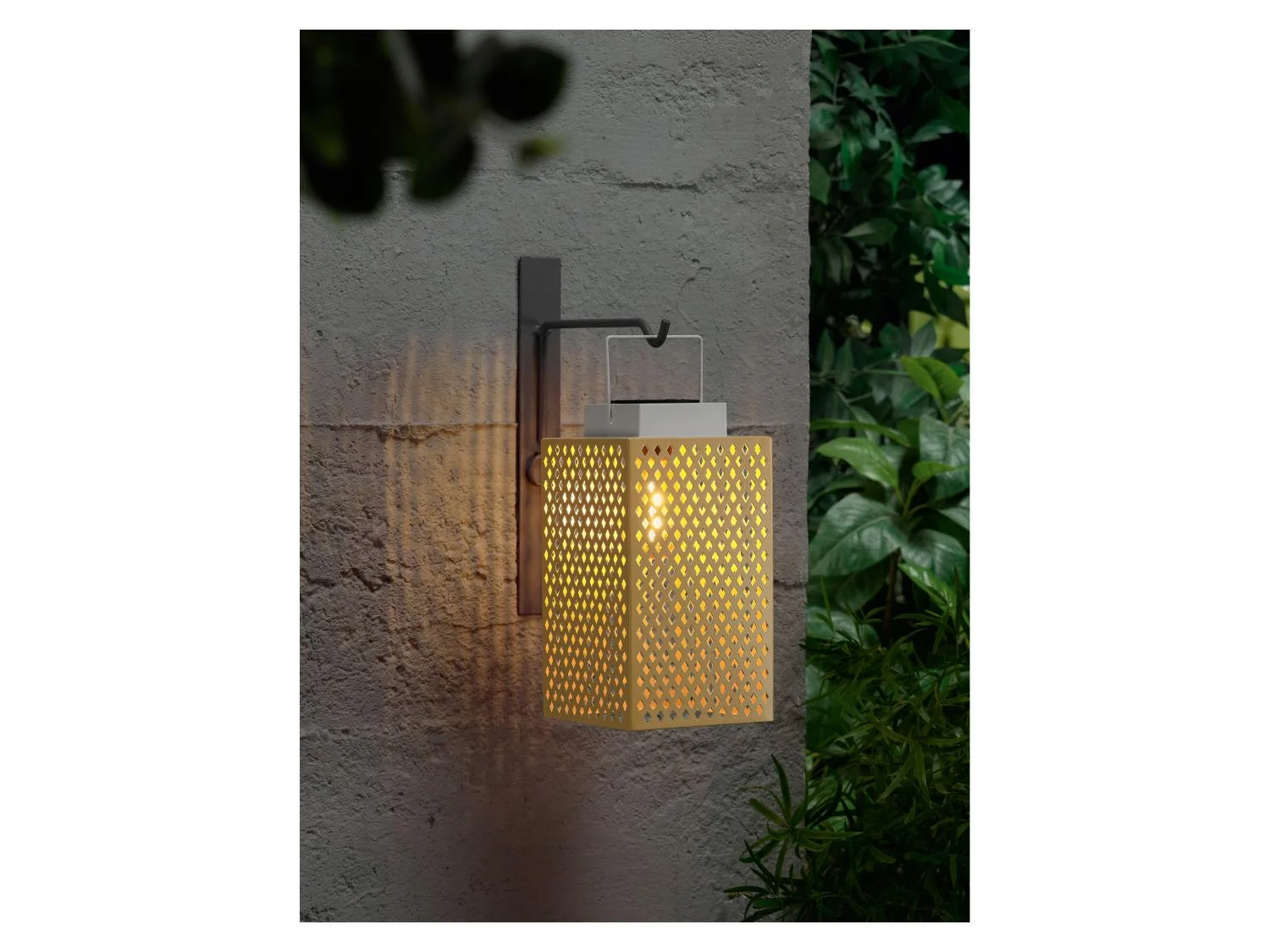 Livarno home Solar LED light, 24.5 cm (brown/beige)