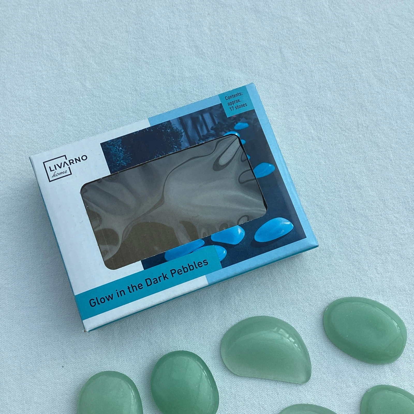 LIVARNO HOME Glow In The Dark Pebbles Fluorescent Plastic