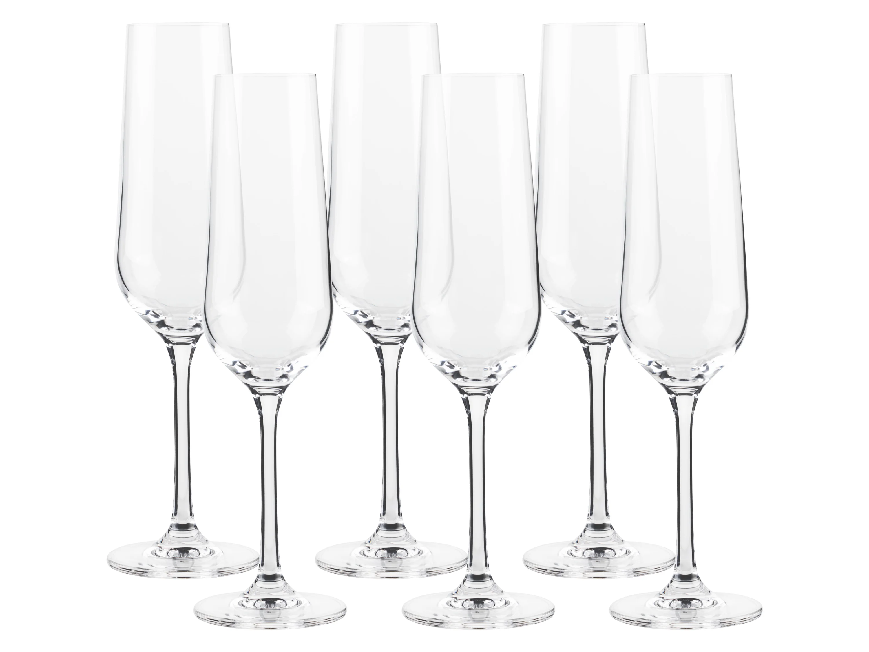 LIVARNO home Glass Set, 6-piece (Champagne Glass)