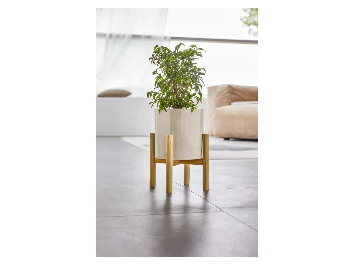 LIVARNO home Ceramic flower pot (Brown)