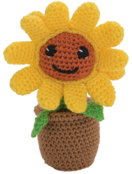 Crelando® DIY crochet kit, sunflower