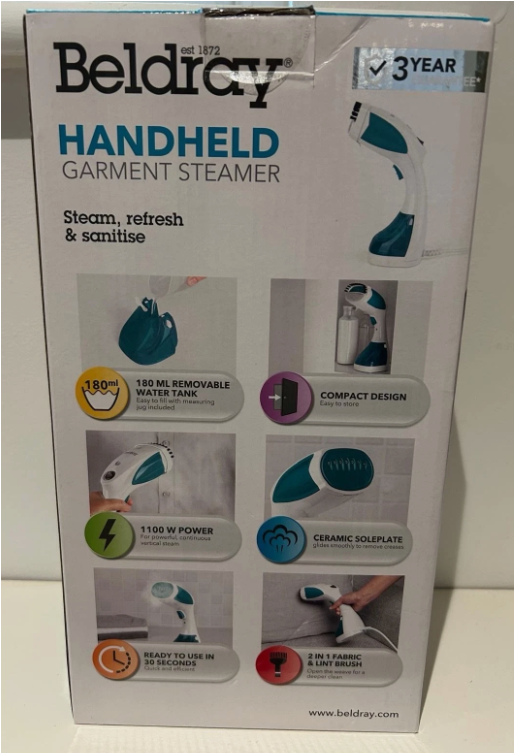 Beldray Handheld Garment Steamer 1100w