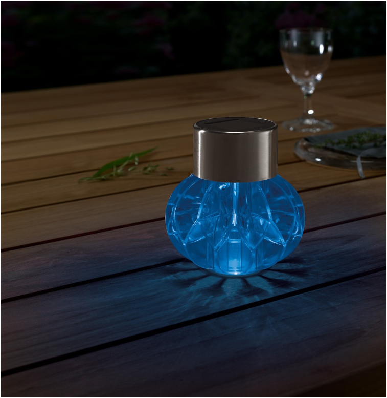 LIVARNO home Decorative LED solar lamp - BLUE
