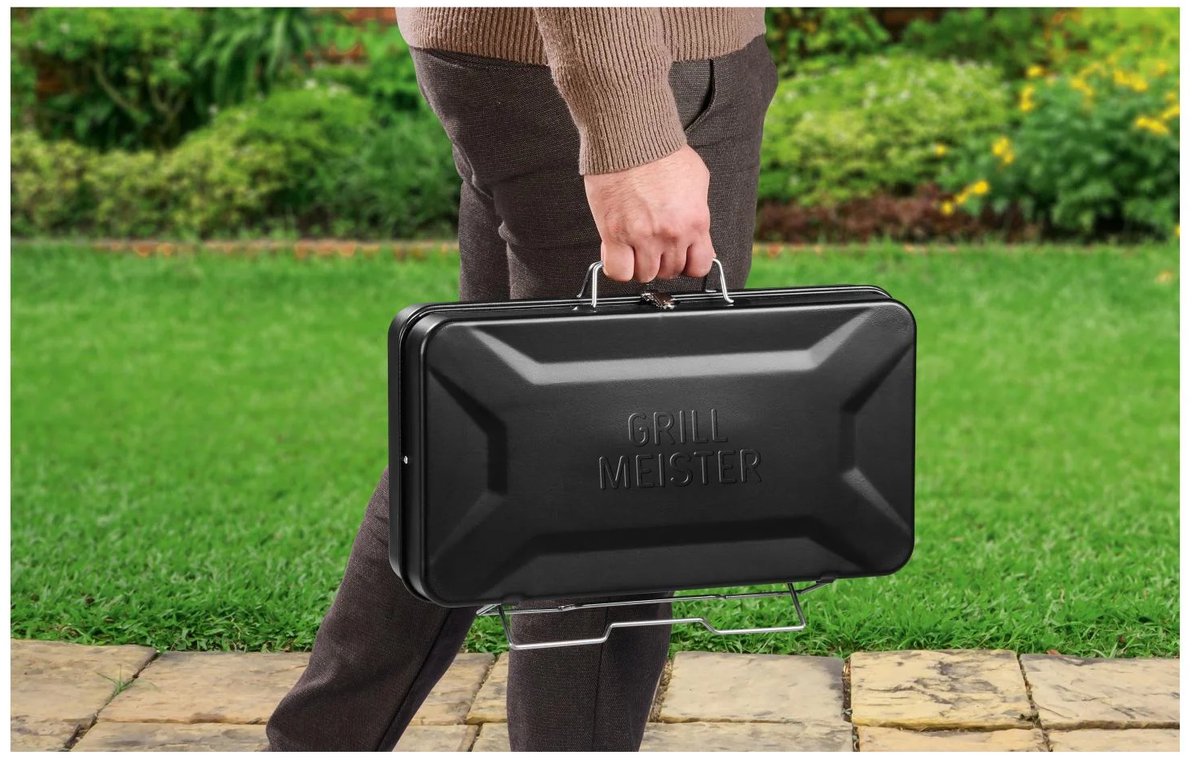 GRILLMEISTER Portable Charcoal BBQ