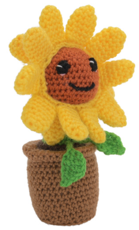 Crelando® DIY crochet kit, sunflower