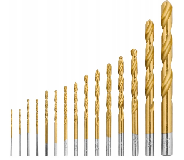 Parkside 15-bit HSS twist drill set for metal and sheet metal