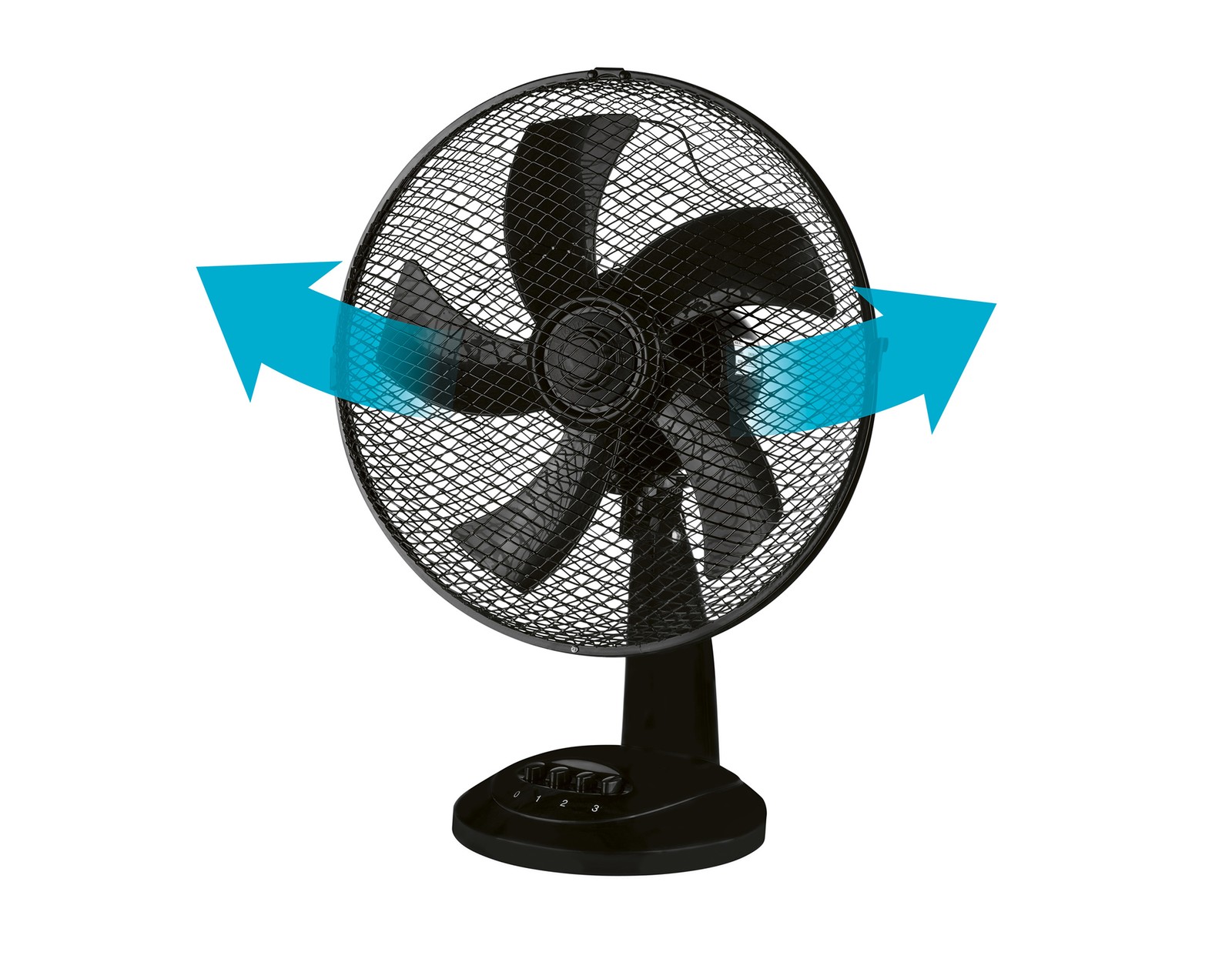 SILVERCREST Table Fan STV 30 A2 – 40W, 30cm, 3 speeds, oscillation