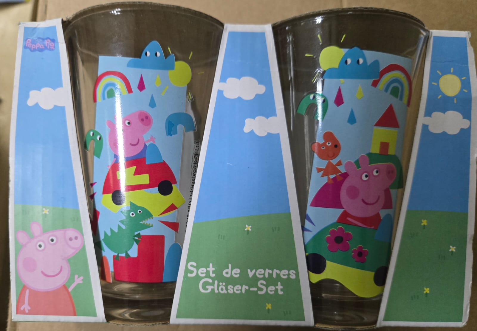 Peppa Pig Glasses - Set of 2