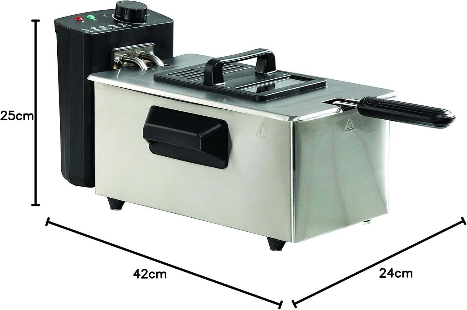 Daewoo 3 Litre Deep Fat Fryer with Viewing Window Lid