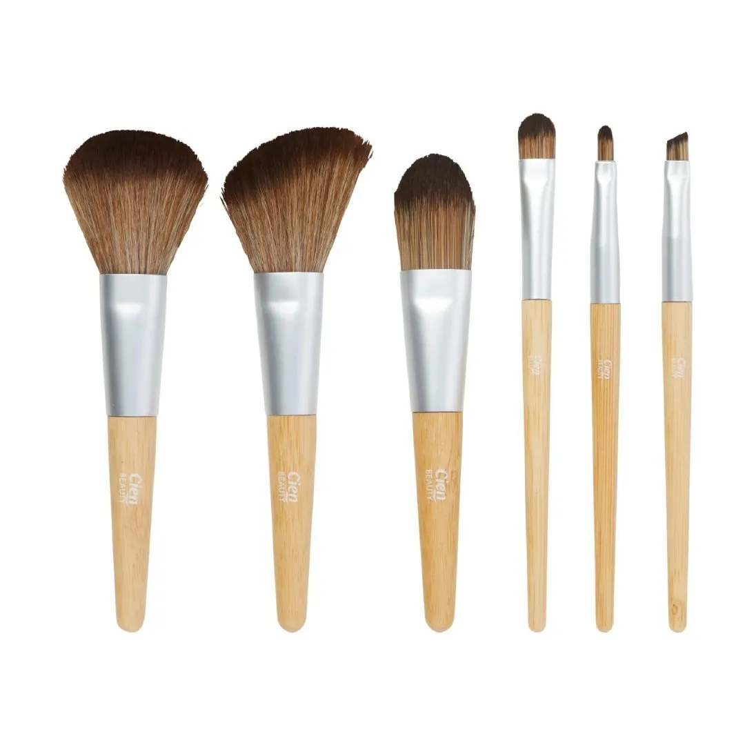 Professional Cien Beauty makeup brushes 6 pcs in a case