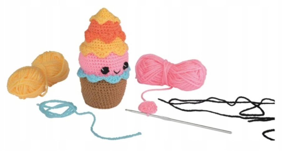 DIY crochet kit for CRELANDO ICE CREAM figurines