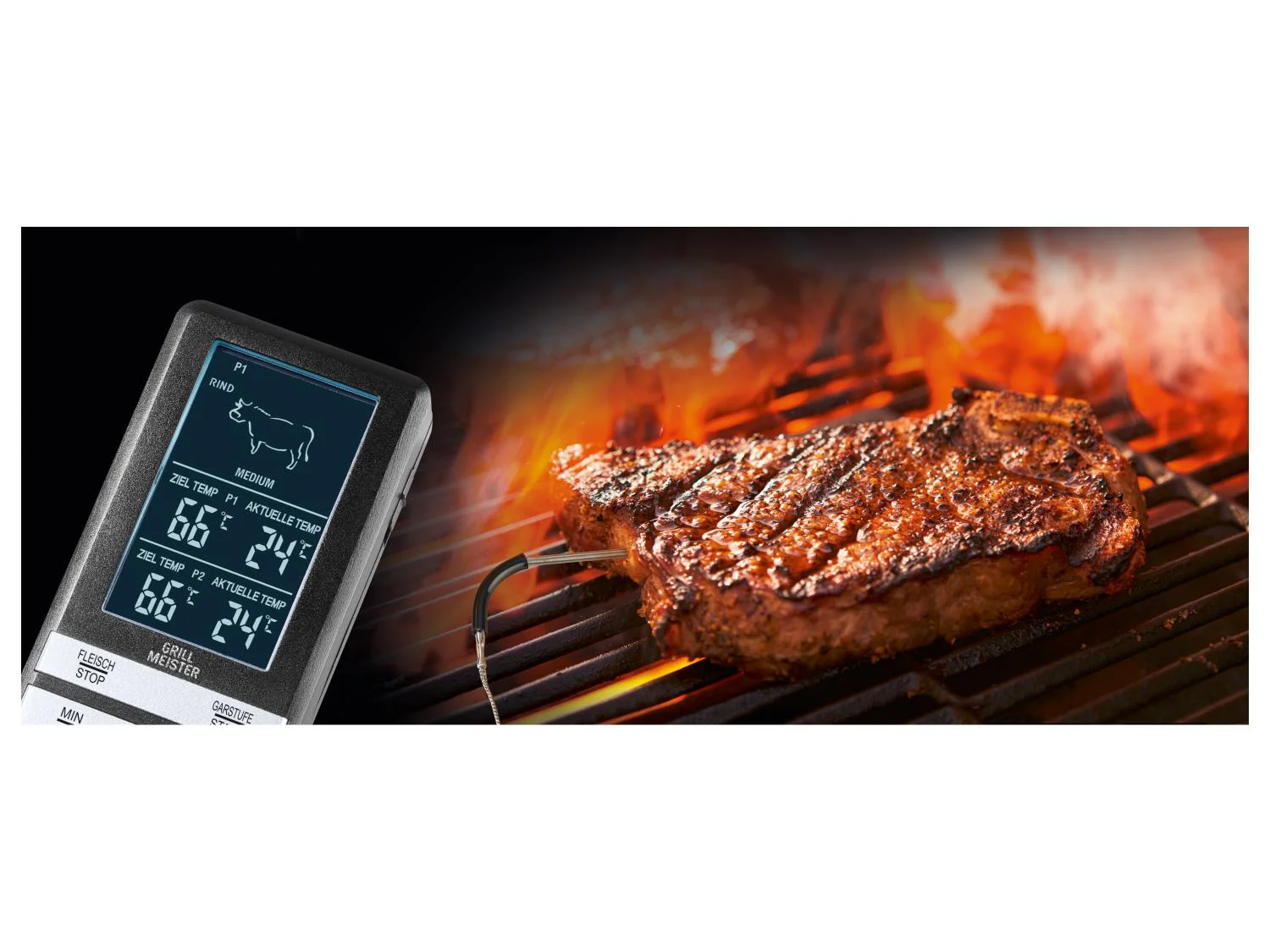 GRILLMEISTER Wireless Grill thermometer