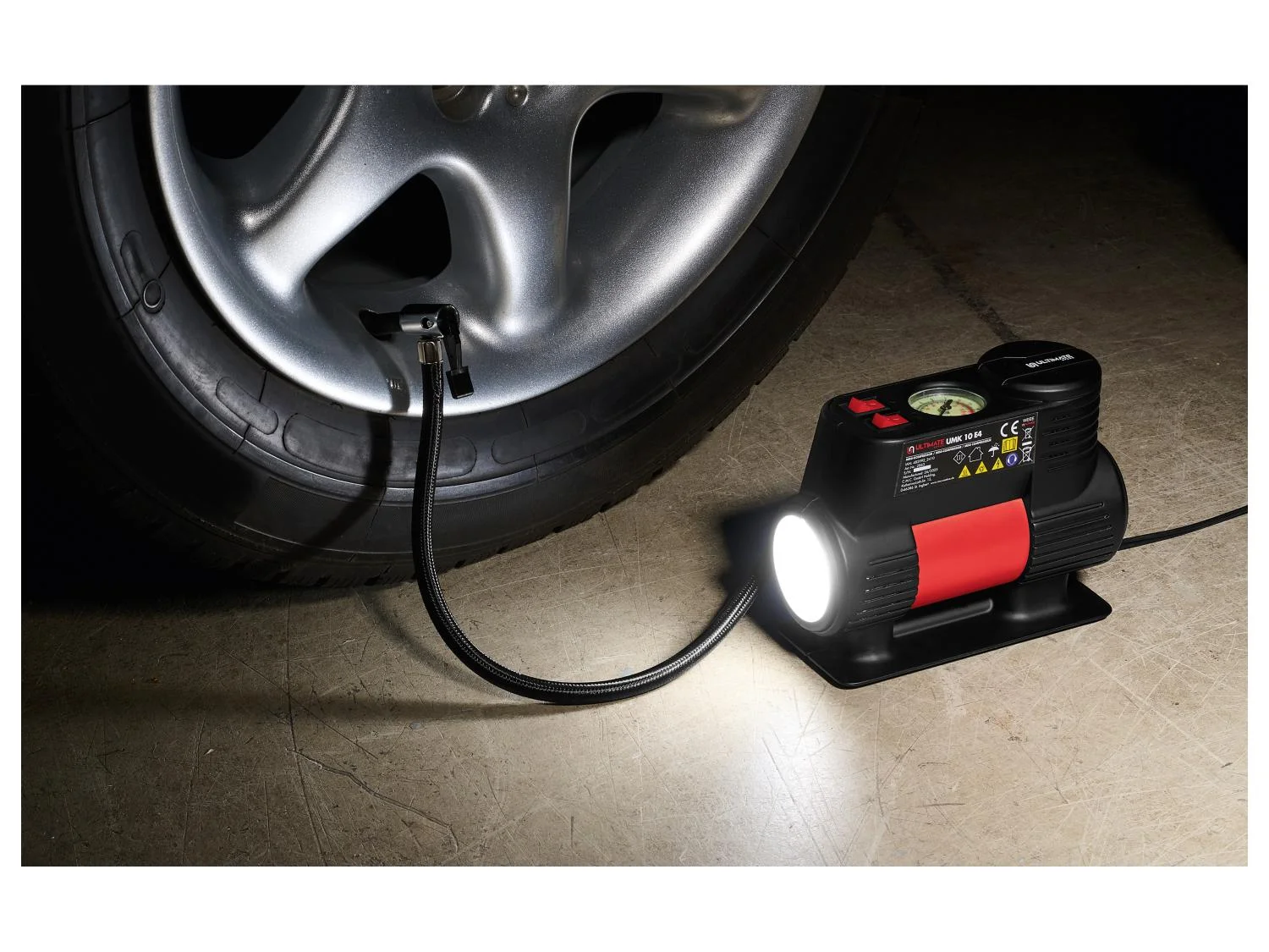 ULTIMATE SPEED® UMK 10 E4 Mini Compressor, 10.3 bar, 12 V