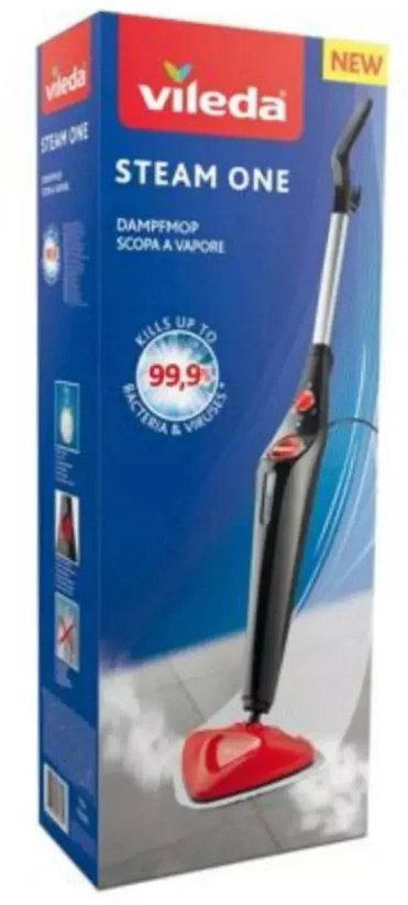 Vileda STEAM ONE Steam Cleaner Mop - Kills 99.9% Of Bacteria & Viruses