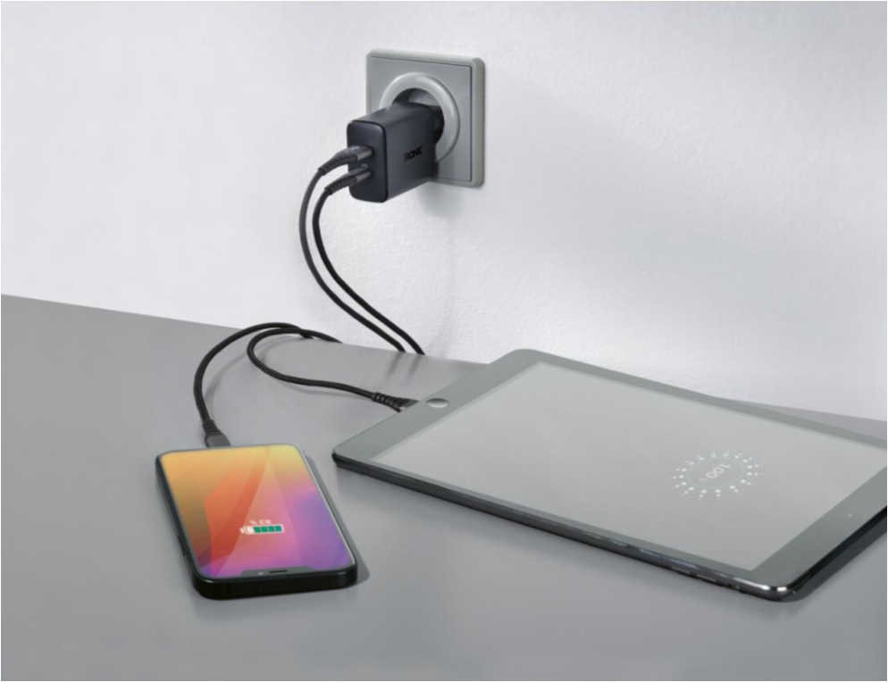 TRONIC Dual USB Charger (Black)