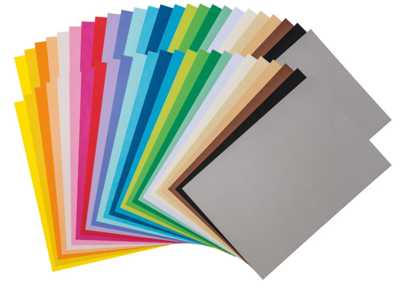 Crelando Colored Paper Pad 25 Colors 50 Sheets 24x34 cm