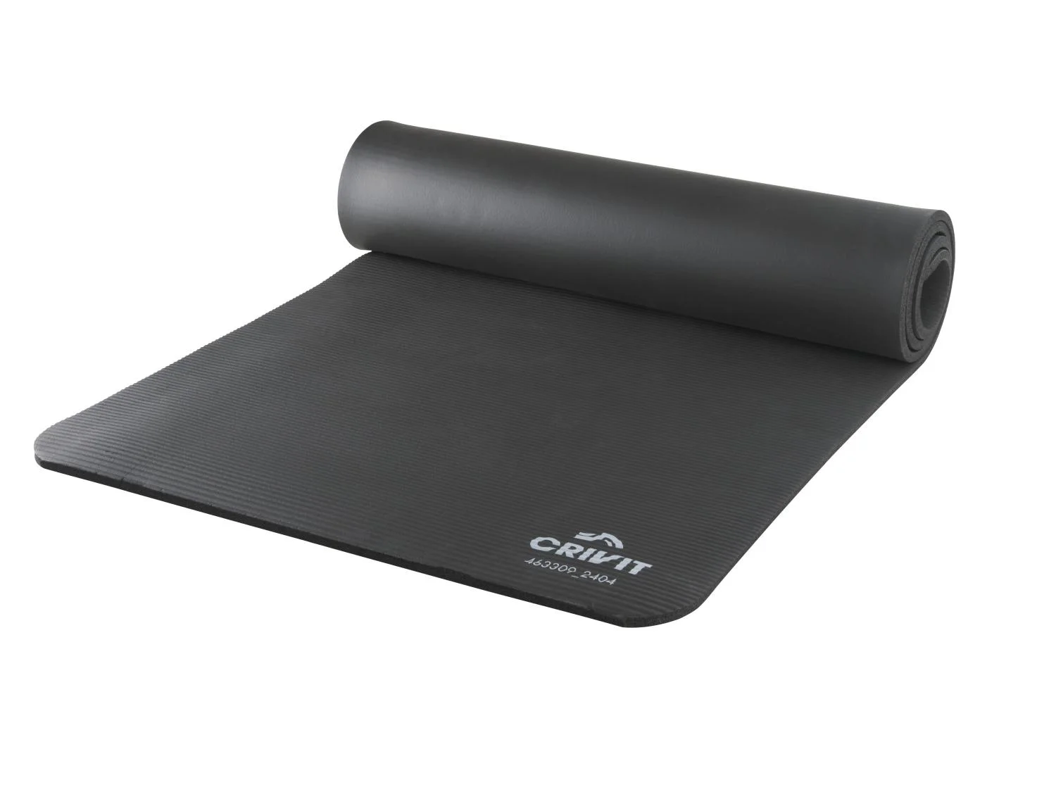 CRIVIT Exercise and Yoga mat 180 x 58 cm - BLACK