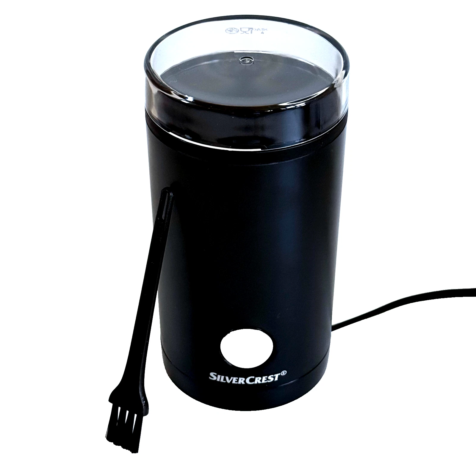 Silvercrest Electric Coffee Bean Grinder Black Stainless Steel 180W