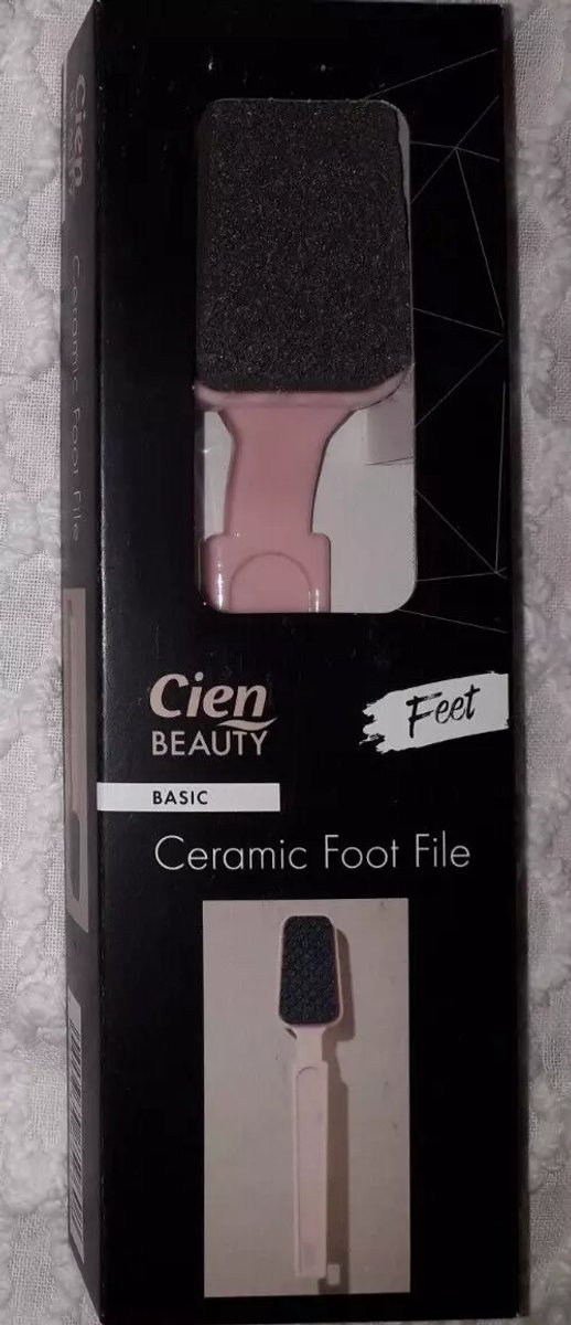 Cien Beauty Professional Ceramic GRATOR for pedicure, double-sided
