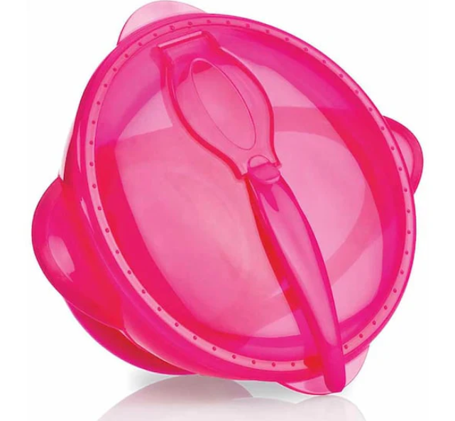 Nuby suction bowl and spoon 400 ml 6 m+