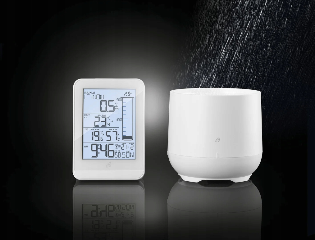AURIOL Radio-controlled weather station with rain measurement