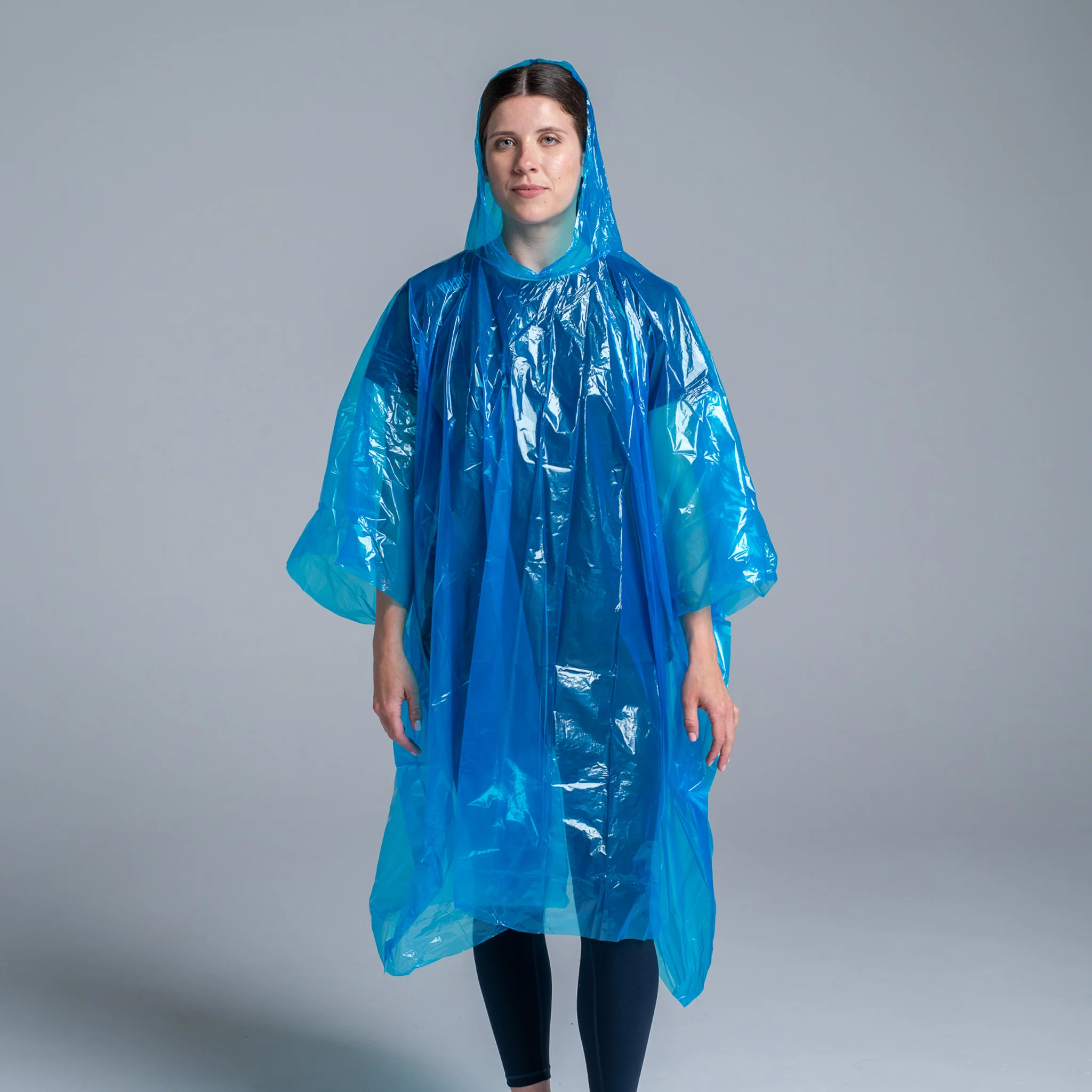 Rain Poncho, Blue