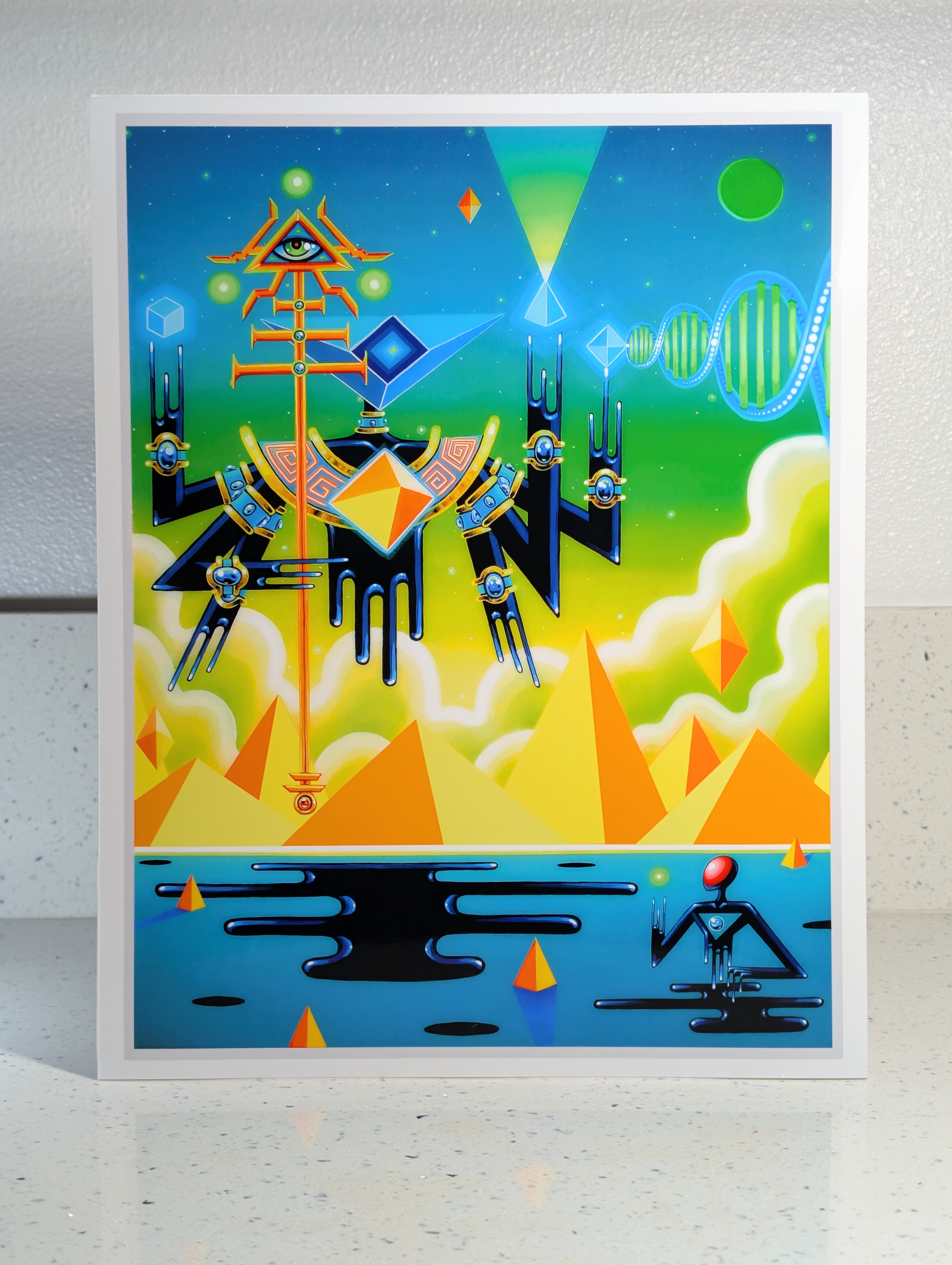 "UNDER THE EMERALD SKY" 11X14 Giclee Print